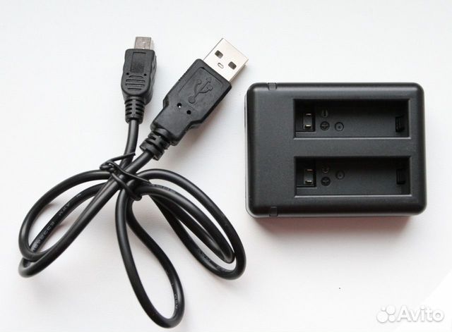 Зарядное устройство для 2 батарей GoPro Hero 4