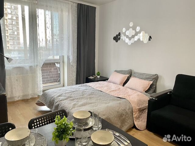 

Квартира-студия, 30 м², 2 кровати