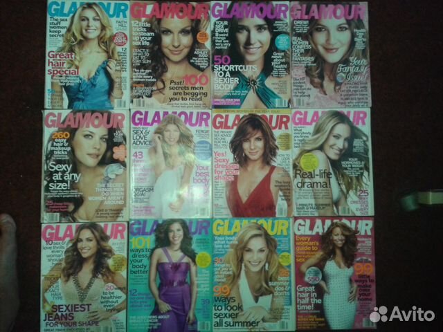 Журналы glamour на английском языке 12 штук Журналы glamour на английском языке 12 штук