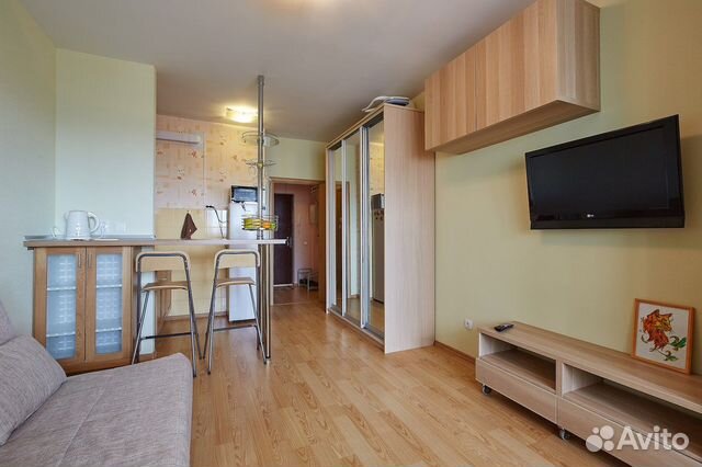 

Квартира-студия, 25 м², 2 кровати