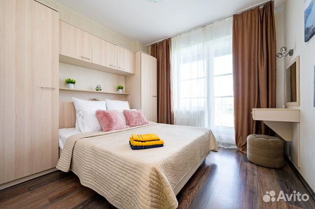 

1-к. квартира, 38 м², 2 кровати