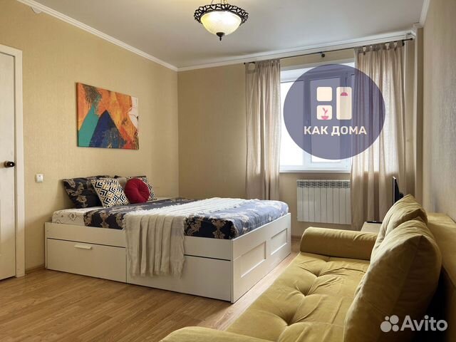 

1-к. квартира, 44 м², 2 кровати