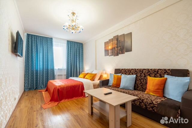 

1-к. квартира, 52 м², 2 кровати