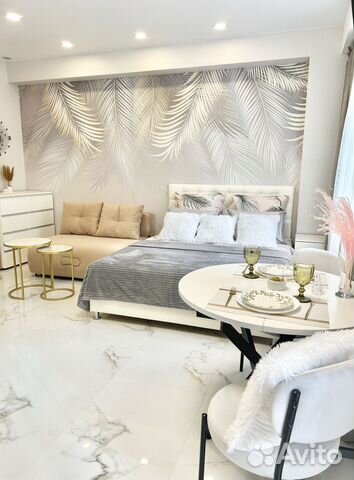 

Квартира-студия, 30 м², 2 кровати