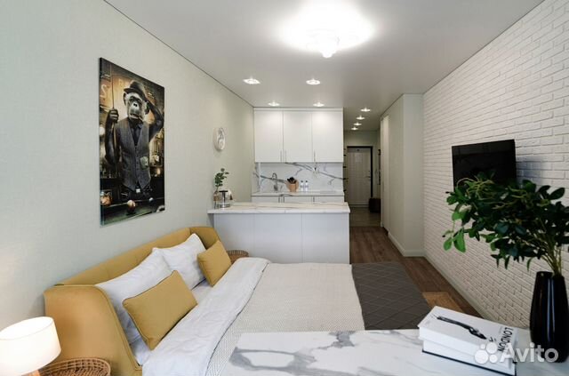 

Квартира-студия, 35 м², 1 кровать