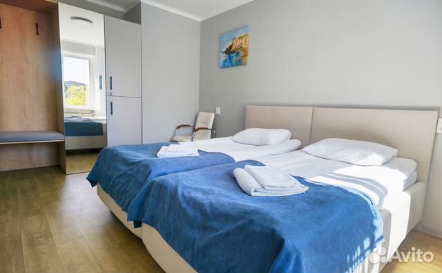 

1-к. квартира, 40 м², 2 кровати