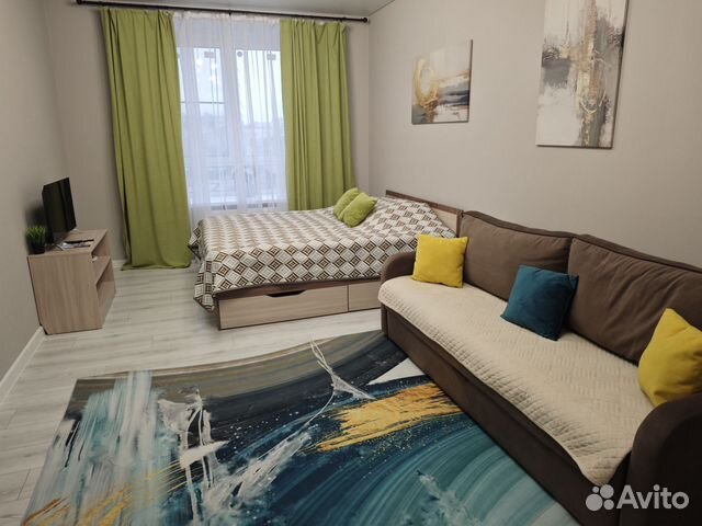 

1-к. квартира, 37 м², 2 кровати