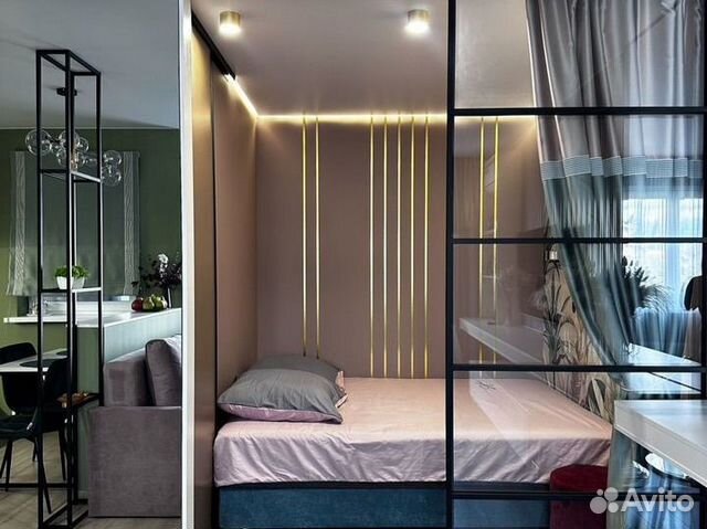 

Квартира-студия, 33 м², 2 кровати