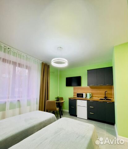 

Квартира-студия, 18 м², 2 кровати