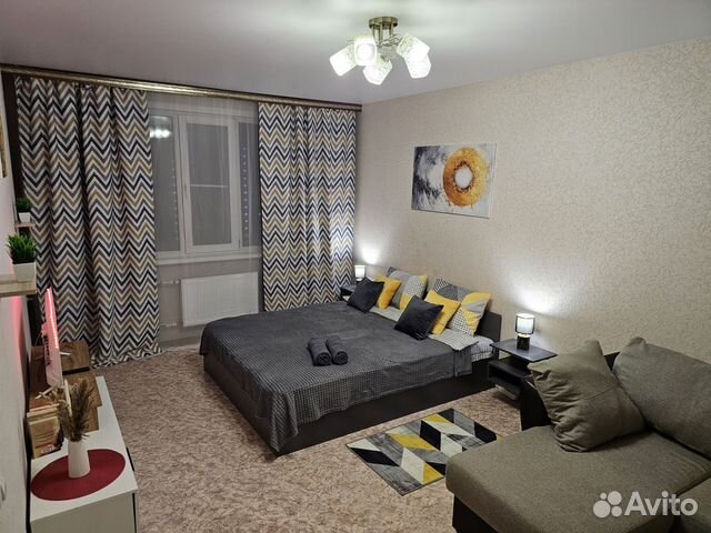 

1-к. квартира, 42 м², 2 кровати