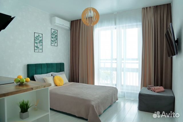 

Квартира-студия, 28 м², 2 кровати