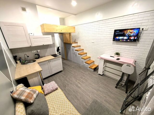 

Квартира-студия, 28 м², 2 кровати