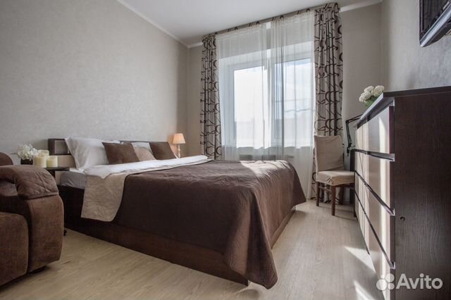 

1-к. квартира, 37 м², 2 кровати