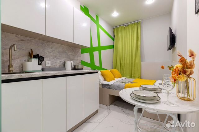 

Квартира-студия в апарт-отеле, 14 м², 1 кровать