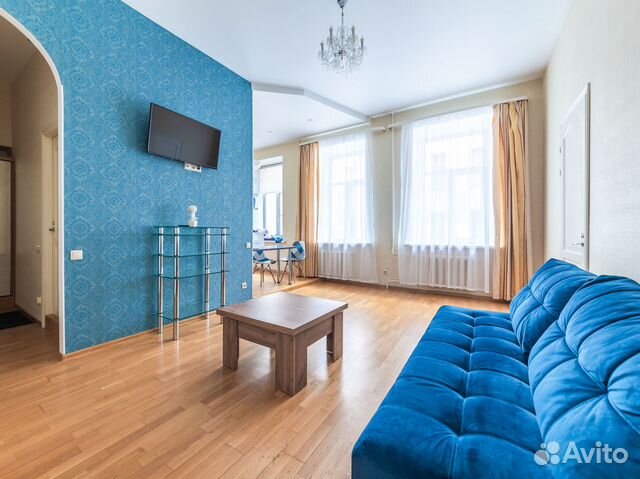 

1-к. квартира, 53,8 м², 3 кровати