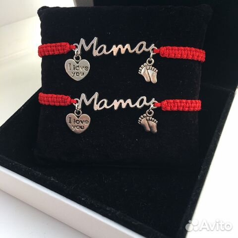 «Мама» плетёный браслет