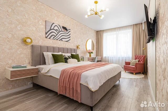

1-к. квартира, 48 м², 2 кровати