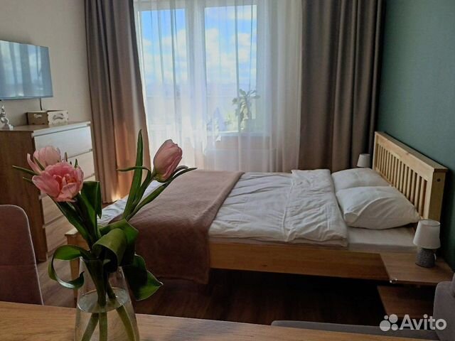 

Квартира-студия, 27 м², 2 кровати