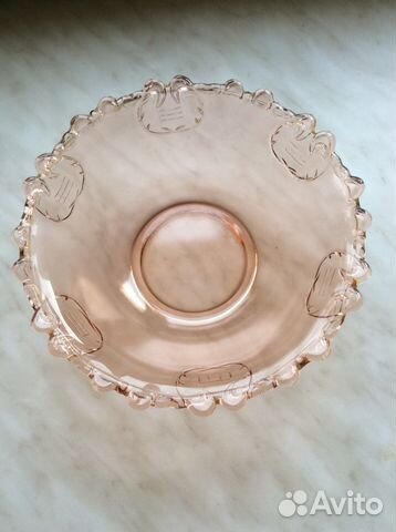 Цветное стекло салатник СССР Цветное стекло салатник СССР