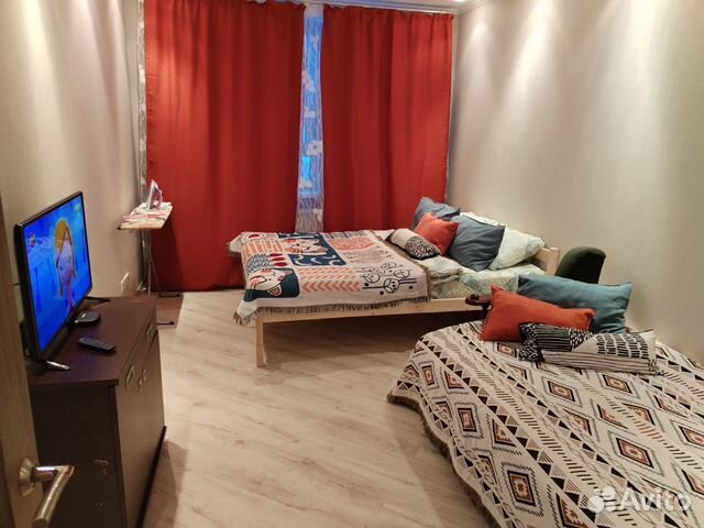 

1-к. квартира, 38 м², 2 кровати