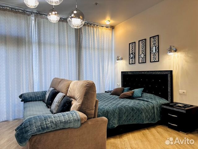 

Квартира-студия в апарт-отеле, 53 м², 2 кровати