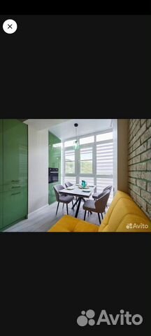 

1-к. квартира, 46 м², 3 кровати