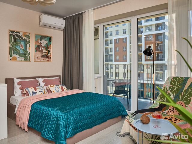 

Квартира-студия, 32 м², 2 кровати