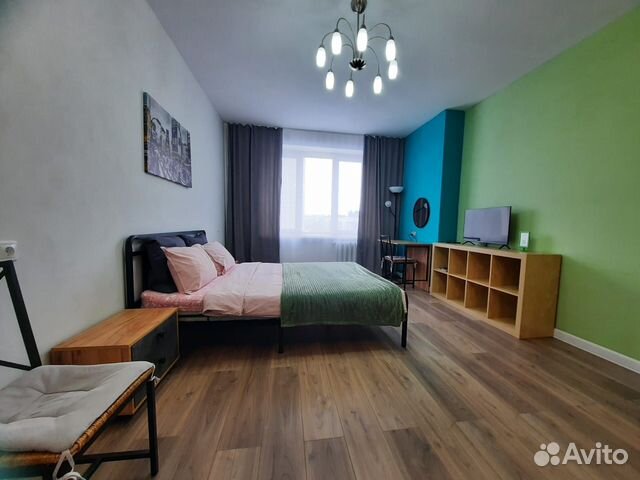 

1-к. квартира, 44 м², 2 кровати