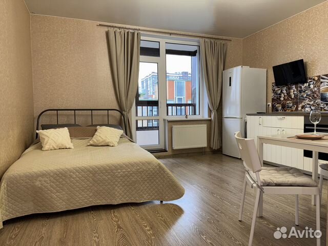 

Квартира-студия, 28 м², 2 кровати