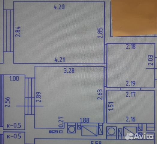 

1-к. квартира, 32 м², 2 кровати