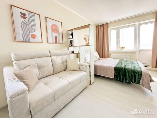 

1-к. квартира, 30 м², 2 кровати