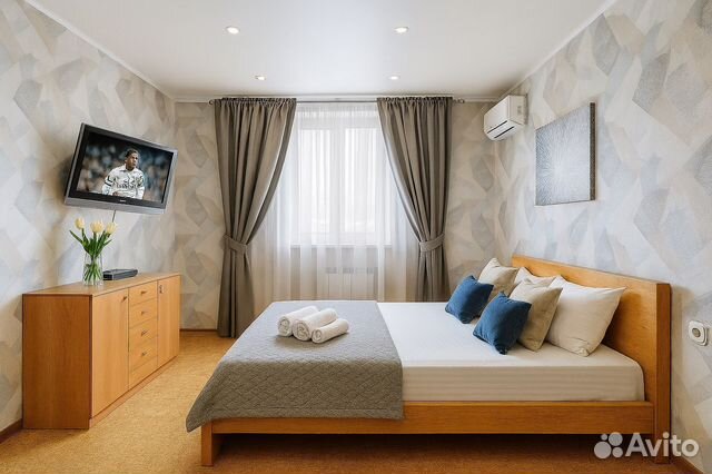 

1-к. квартира, 40 м², 2 кровати
