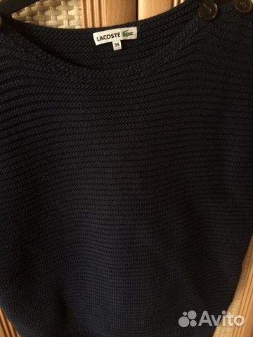 Lacoste Укороченный свитер крупной вязки,кофточка