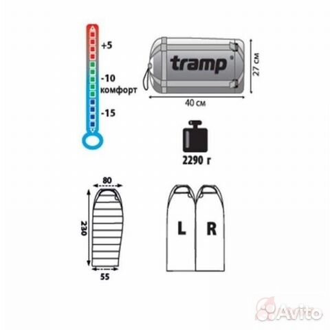 Спальный мешок tramp Siberia 7000 XXL