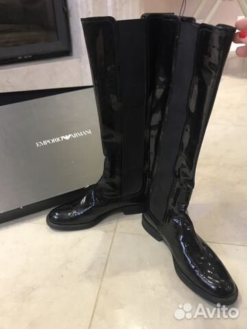 Ботфорты сапоги emporio armani армани чёрные ориги Ботфорты сапоги emporio armani армани чёрные ориги