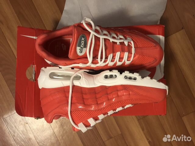 nike air max 95 premium trainers in red
