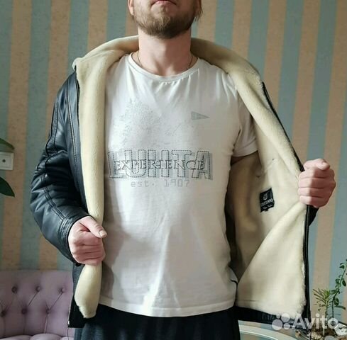 Дубленка из натурального меха и кожи
