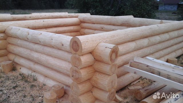 Сруб бани 4.27x4.27м. (рубка в чашу)