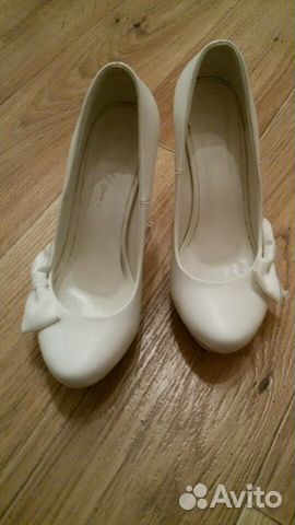 Туфли свадебные белые