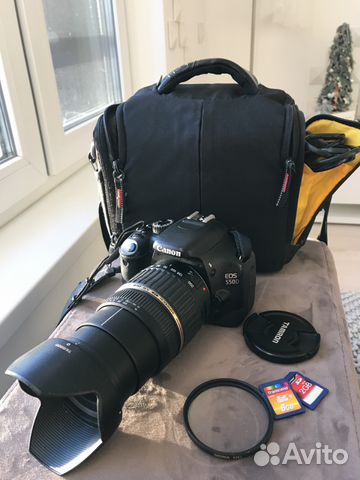 Фотоаппарат canon 550D Объектив Tamron AF 18-200mm