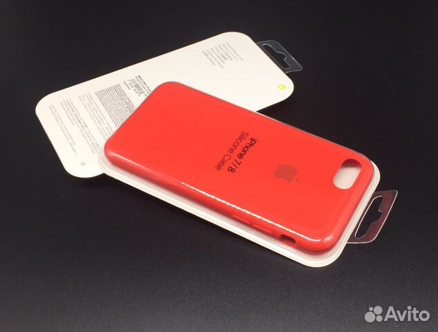 iPhone 7 8 Apple Silicone Case Красный Red