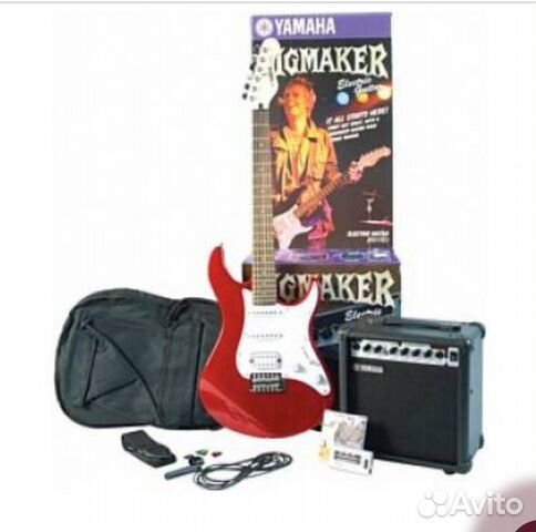 Yamaha ERG121gpii metallic RED - комплект гитарист