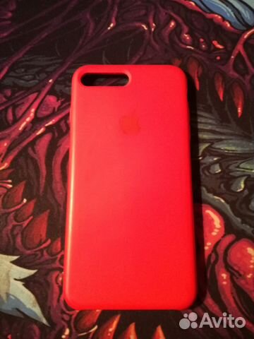 Красный силиконовый чехол iPhone 7/8