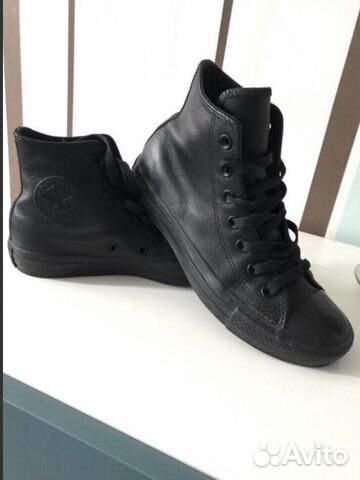 Кеды Converse All Star кожаные чёрные оригинал Кеды Converse All Star кожаные чёрные оригинал