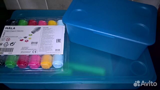 Контейнеры IKEA+штампы+игр.Kinder