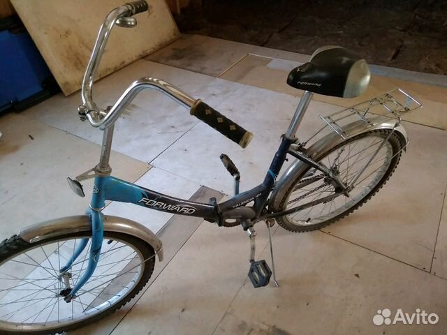 Велосипед синий
