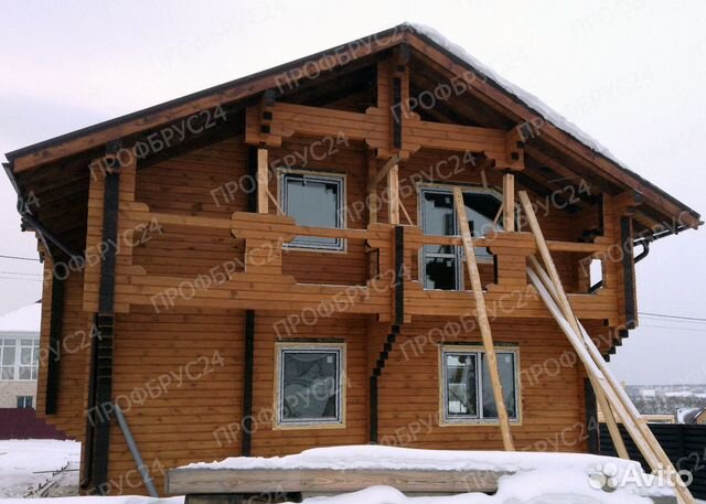 Строим дома. Сруб 9х12 из профилированного бруса