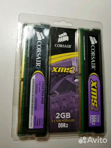 Corsair DDR2 2x1Gb и 2Gb PC2-6400 800MHz