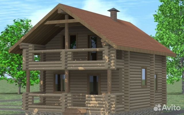 Сруб дома 9 мх10м