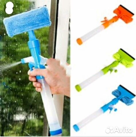 Car brush with Squeegee and Spray.Щетка из микрофи Car brush with Squeegee and Spray.Щетка из микрофи